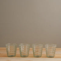 Ruffle Glass Lattice Tumbler, Set of 6
