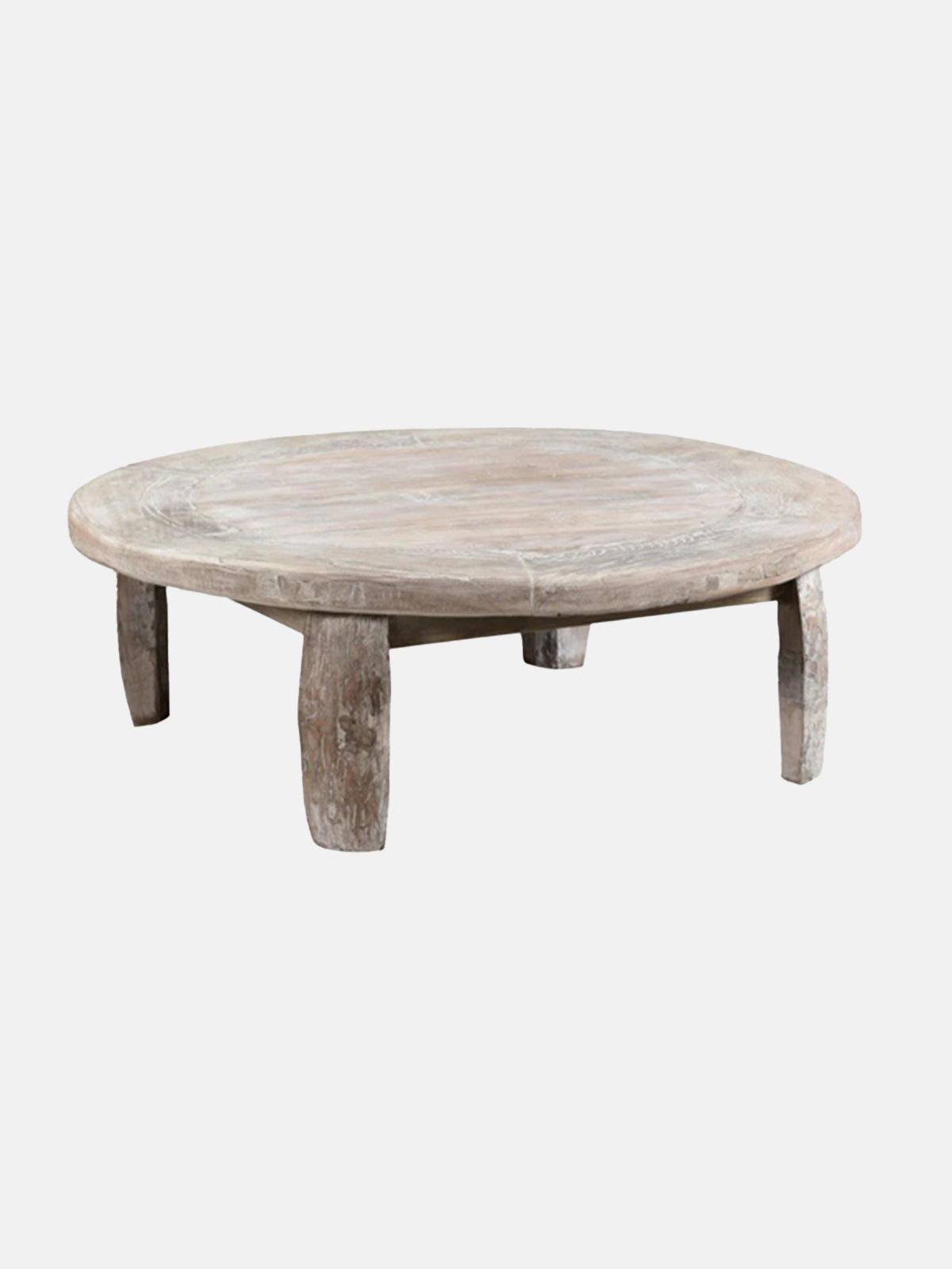 Alta Bleached Wheel Coffee Table