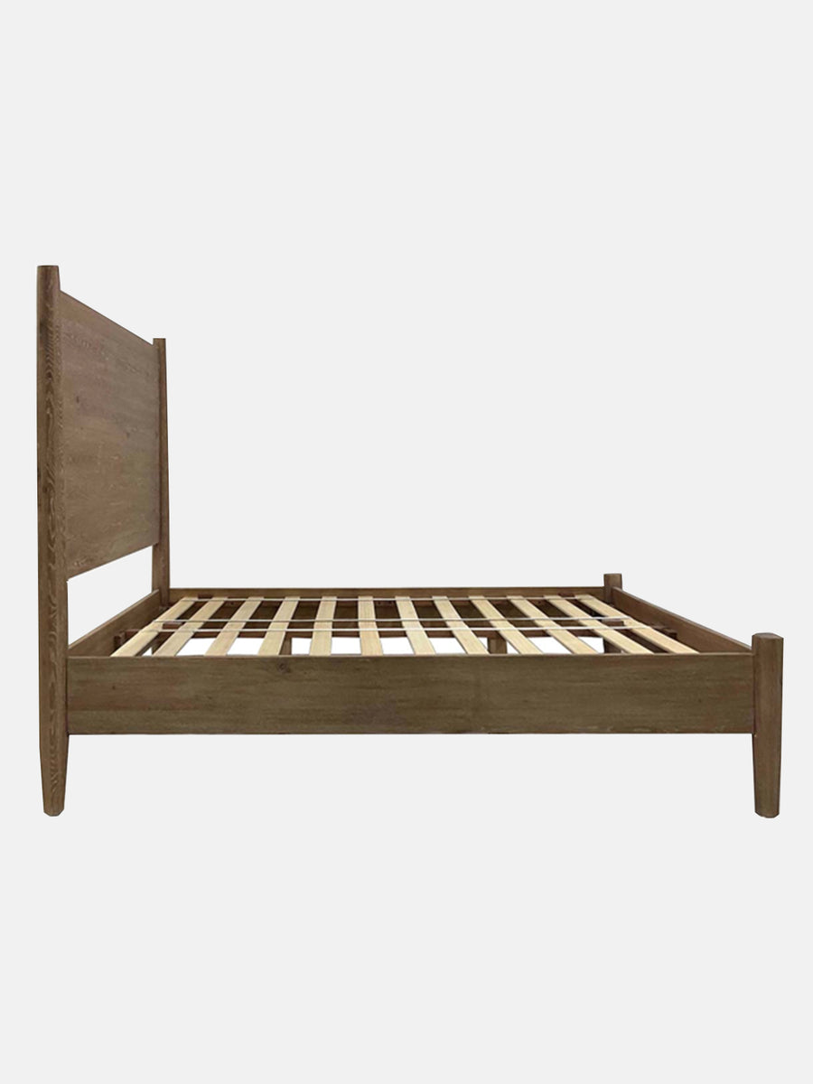 Fabio Wood Natural Bed Celadon at Home