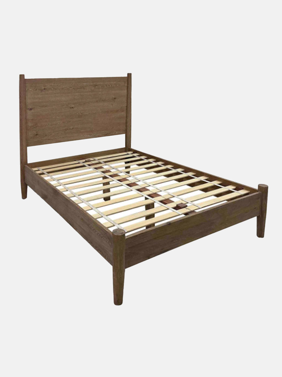 Fabio Wood Natural Bed Celadon at Home