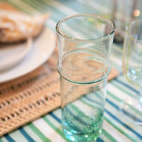 Tall Recycled Moroccan Style Tea Glass, Set of 6