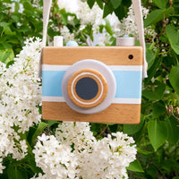 Blue Vintage Camera Music Box Toy