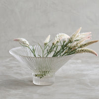 Low Clear Pressed Glass Bowl