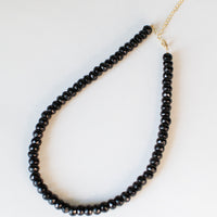 Pitch Black Gemstone Necklace
