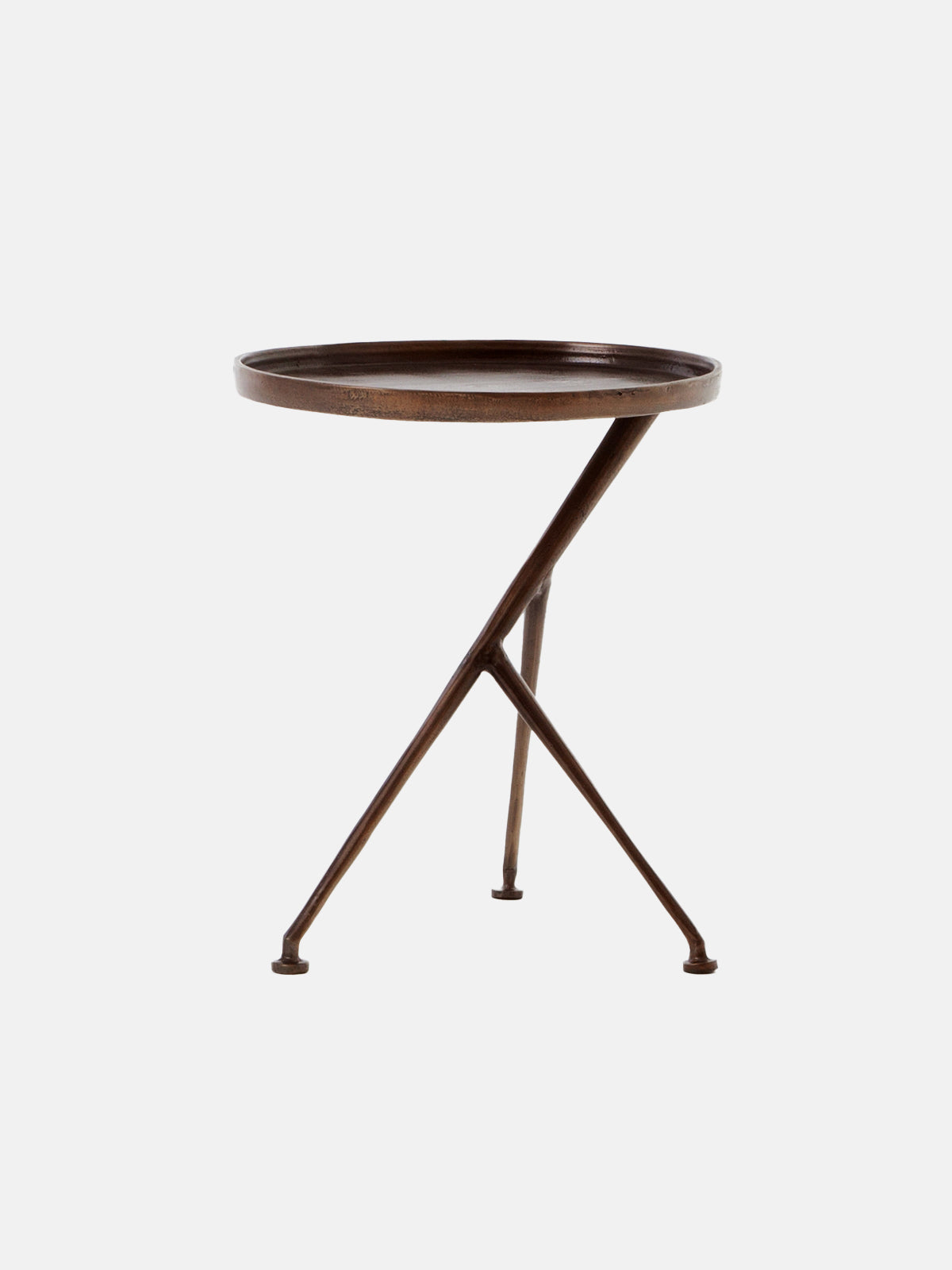 Schmidt End Table, Antique Rust