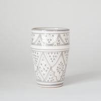 Light Grey Moroccan Cup, Set of 4