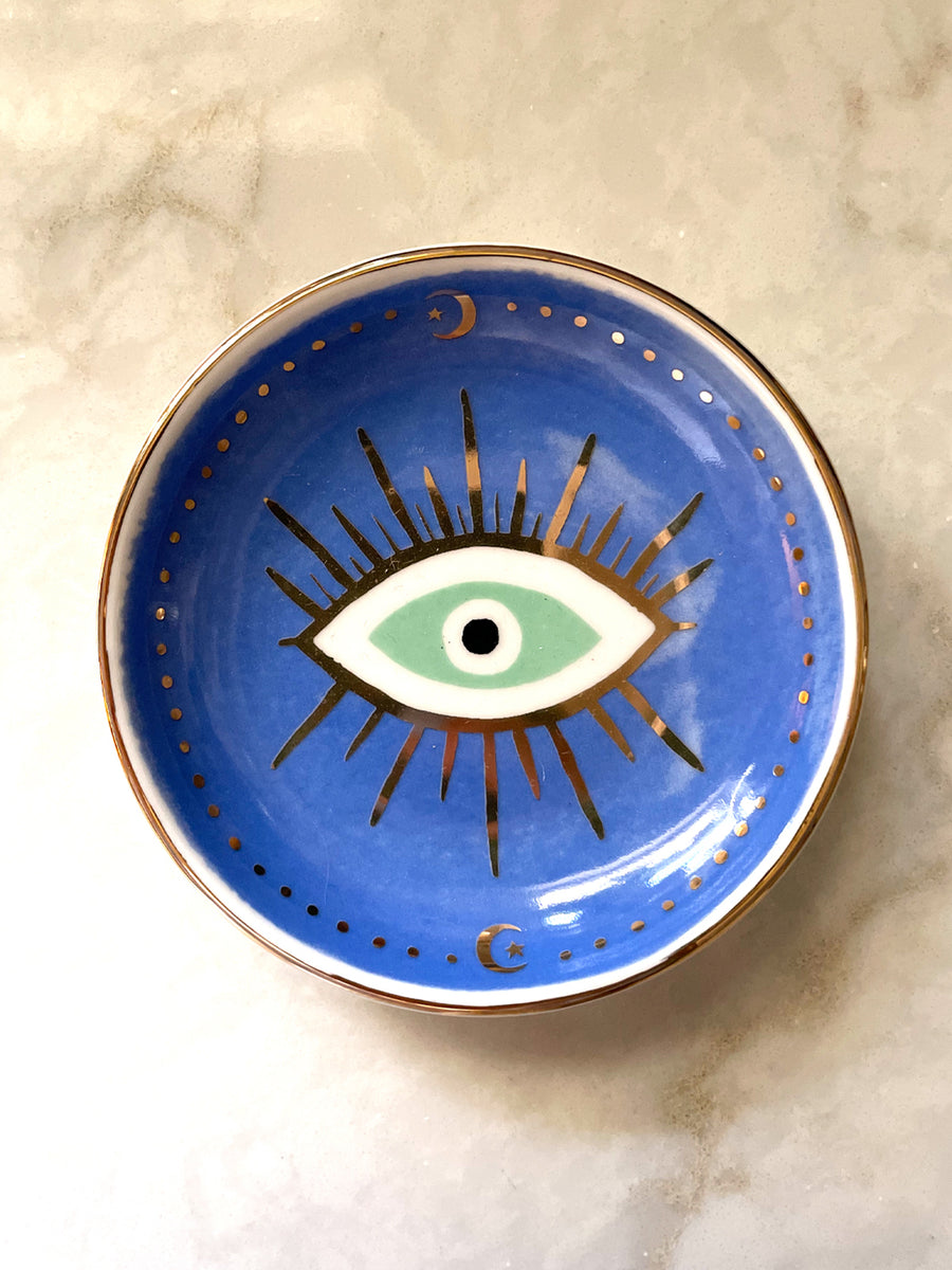 Evil Eye Trinket Dish – Celadon at Home