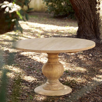 Estelle Round Dining Table, Carolina Sand Stain