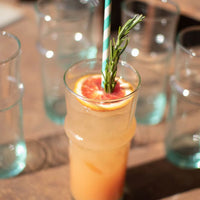 Tall Recycled Moroccan Style Tea Glass, Set of 6