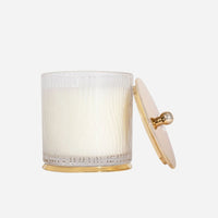 Frasier Fir Large Frosted Wood Grain Candle
