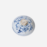 Blue and White Porcelain Floral Conical Bowl