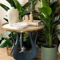 Carved Swan Round Table