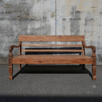 Antique Teakwood Javanese Bench