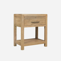 Driftwood One-Drawer Nightstand, Oak