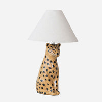 Ceramic Cheetah Table Lamp