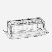 Glass Butter Dish with Cover
