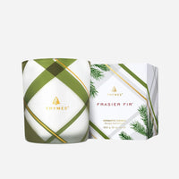 Frasier Fir Frosted Plaid Medium Candle