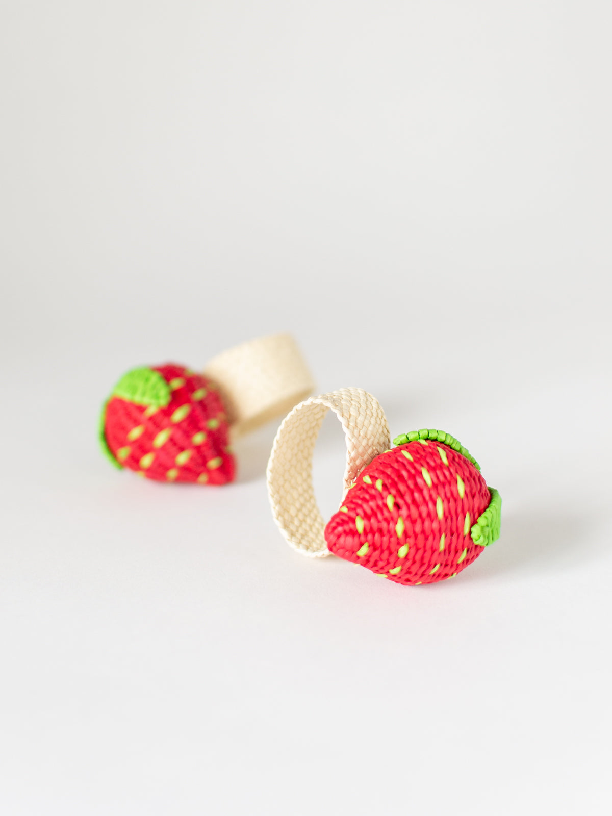 Strawberry Napkin Ring, Set of 2