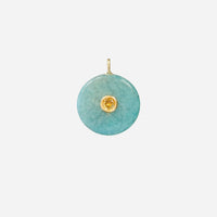 Amazonite Circle Pendant