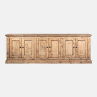Mimi 6 Door Long Natural Cabinet