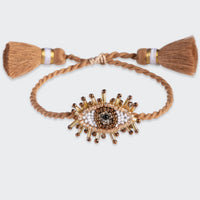 Mini Eye Bracelet in Beige