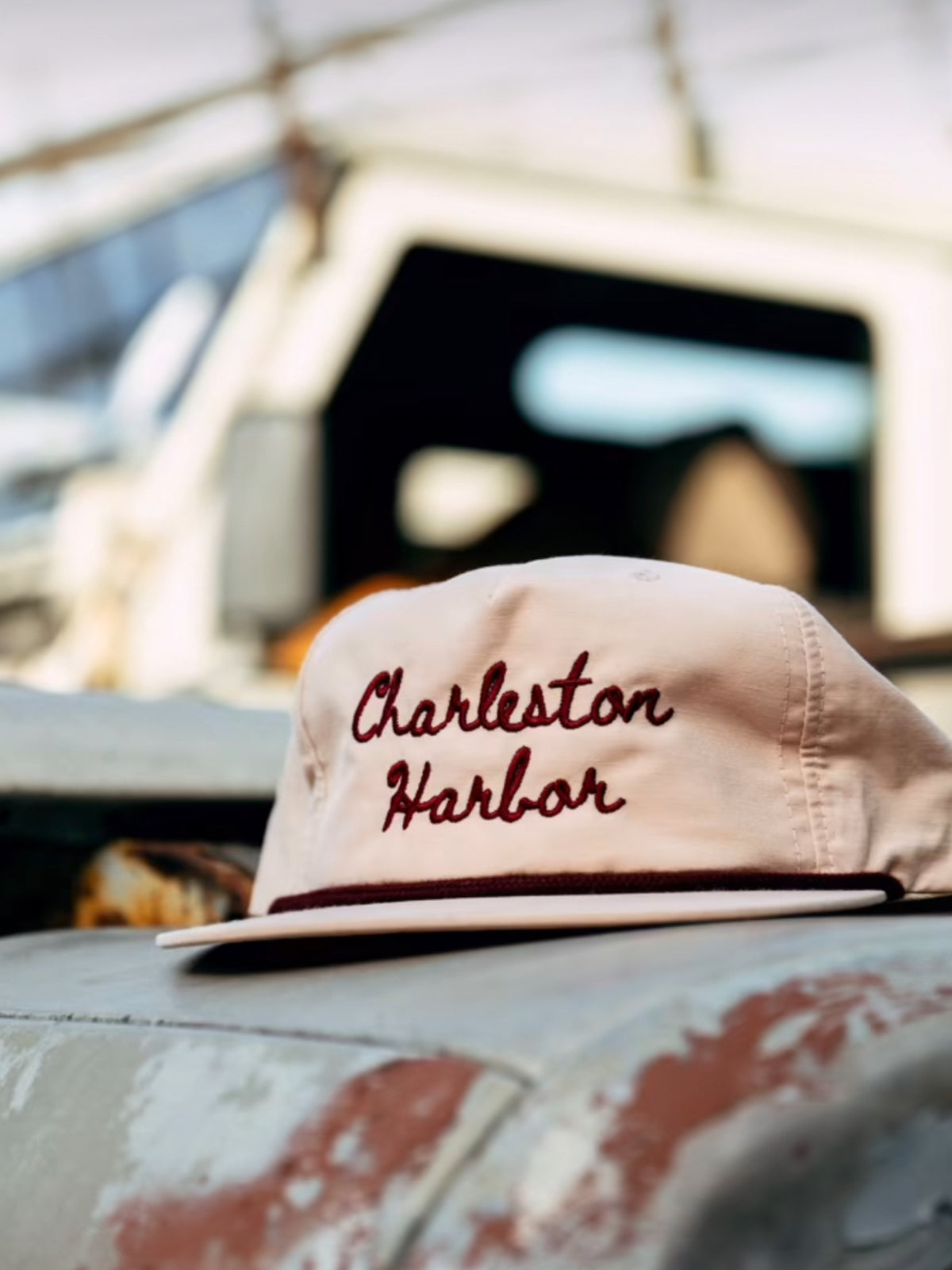 Charleston Harbor Pink Rope Hat