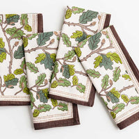 Maple & Acorn Napkin, Set of 4