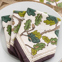 Maple & Acorn Napkin, Set of 4