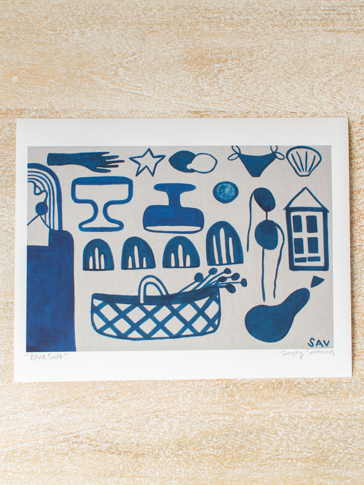 "Blue Side" Signed Print by Simply Savanna