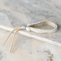 Pearl Leather Adjustable Bracelet