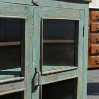 Antique Green Wooden Cabinet