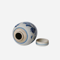 Bird and Flower Porcelain Mini Jar