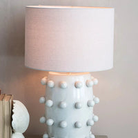 Stoneware Hobnail Table Lamp