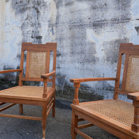 Antique Chair with Rattan Seat