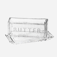 Glass Butter Dish with Cover