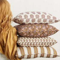 Zardosi Moonflower Pillow