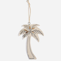 Celadon x Petrichor + Gold Palm Tree Ornament