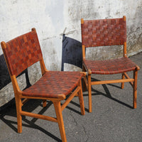 Garrett Leather & Teak Dining Chair