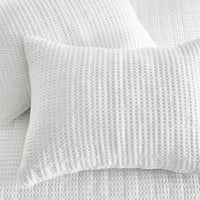 Mills Waffle Quilt Set, White