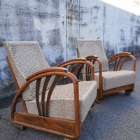Antique Teakwood Low Lounge Chair