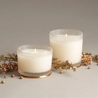 Frasier Fir Large Frosted Wood Grain Candle