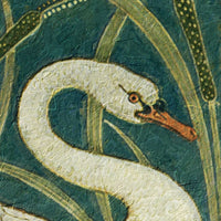 Two Swans Vintage Wall Art