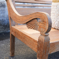 Antique Teakwood Javanese Bench
