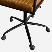 Dexter Office Chair, Brown Leather