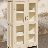 White Glass Cabinet
