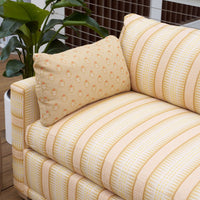Sylvie Bench Sofa, Backgammon Honey