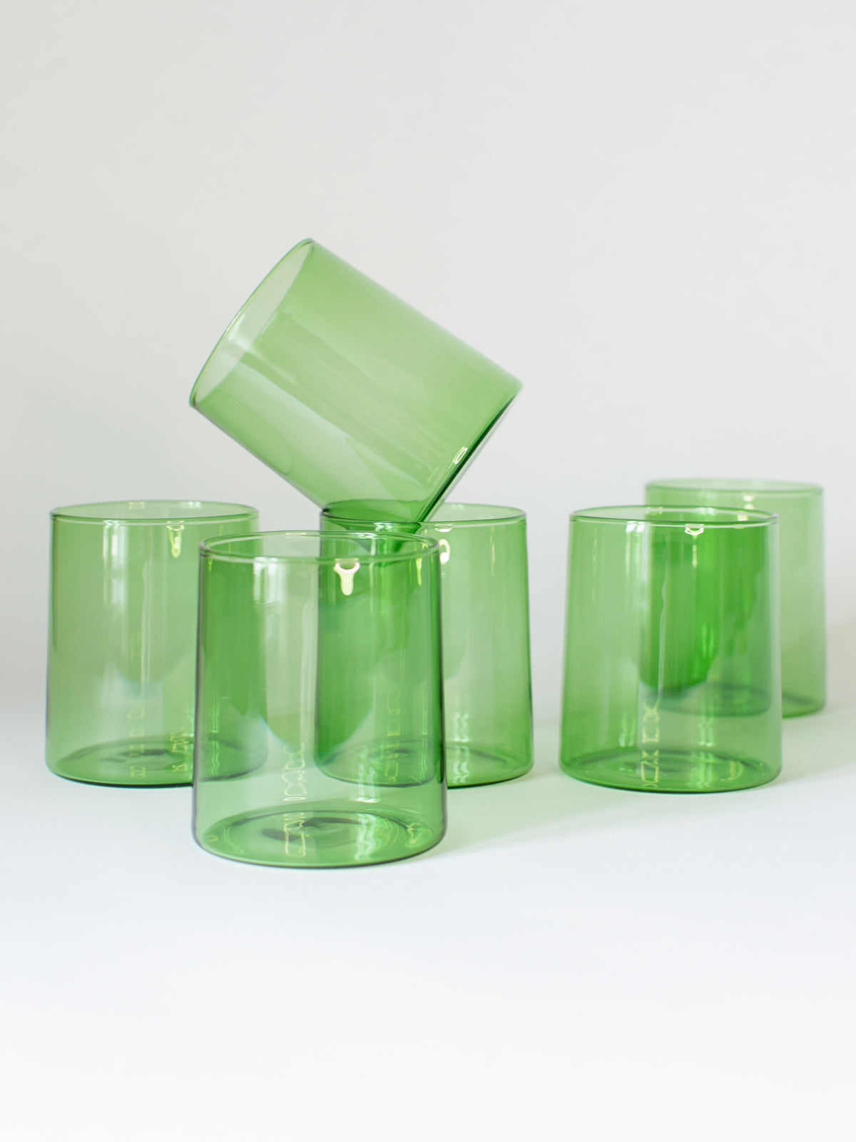 L'Avenue Fern Green Glass Tumbler, Set of 6