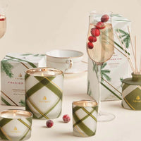 Frasier Fir Frosted Plaid Medium Candle