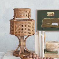 Rattan Vintage Reproduction Table Lamp