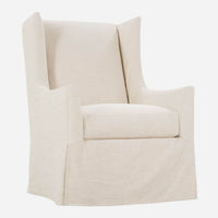 Ellory Slipcovered Swivel Chair with Glider